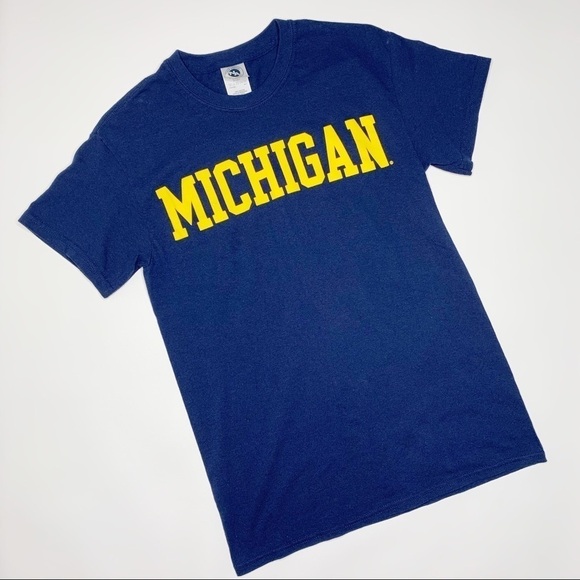University of Michigan Crewneck Short Sleeve Tee S - Picture 1 of 5